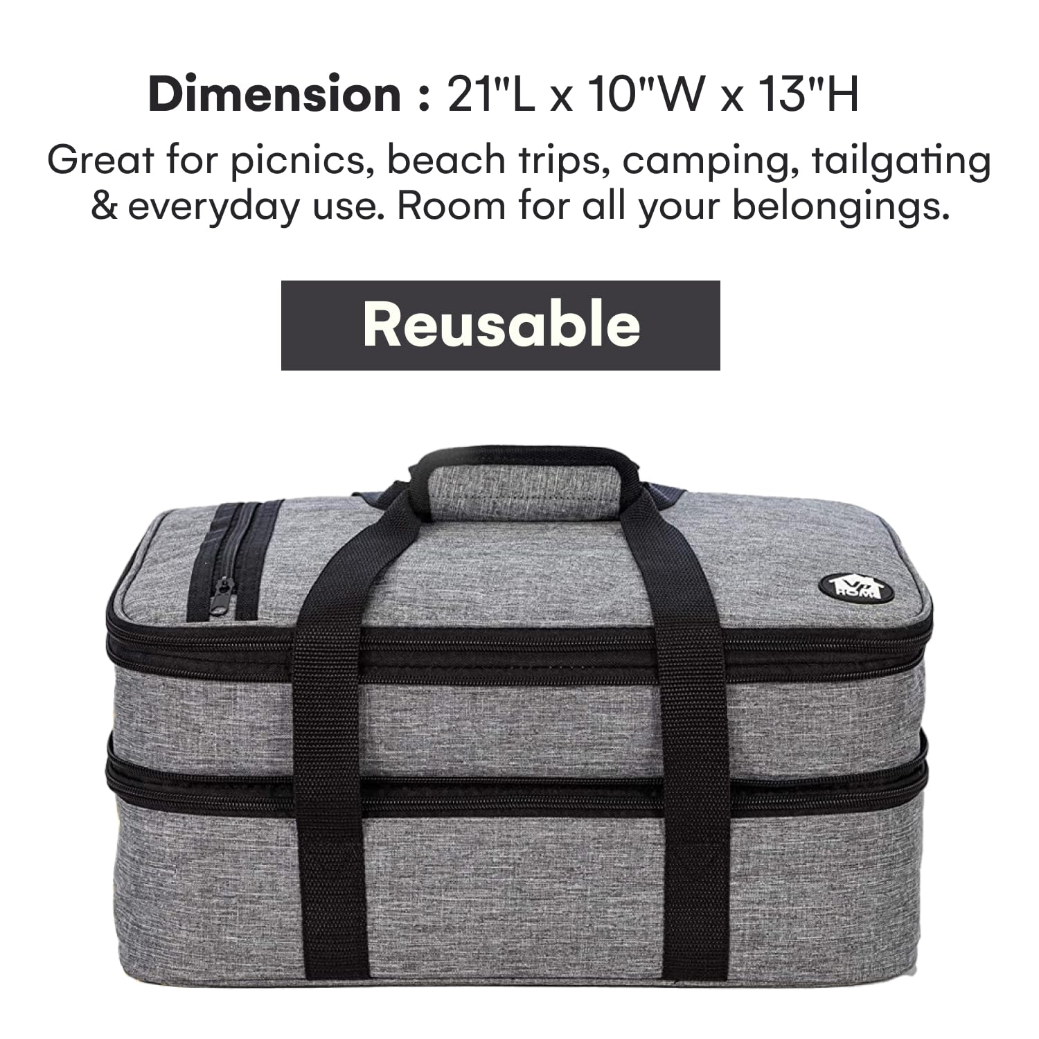 VP Home carrier in outdoor picnic setting showing stylish practical food transport