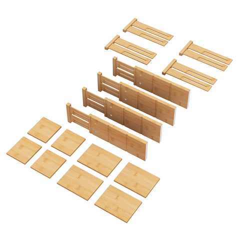Vriccc divider beside a ruler showing 4.4 inch height and expandable length for sizing clarity