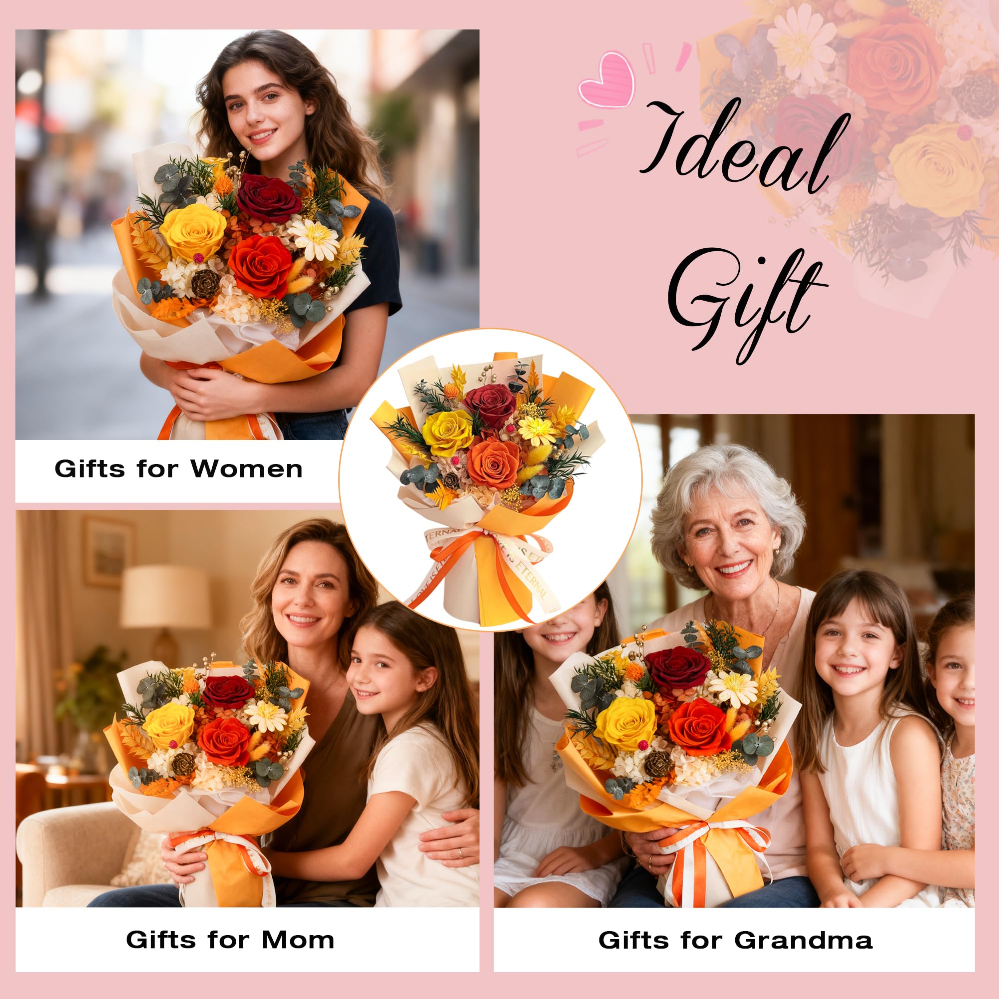 Vrioca bouquet seated in its gift box ready to present with no extra wrapping