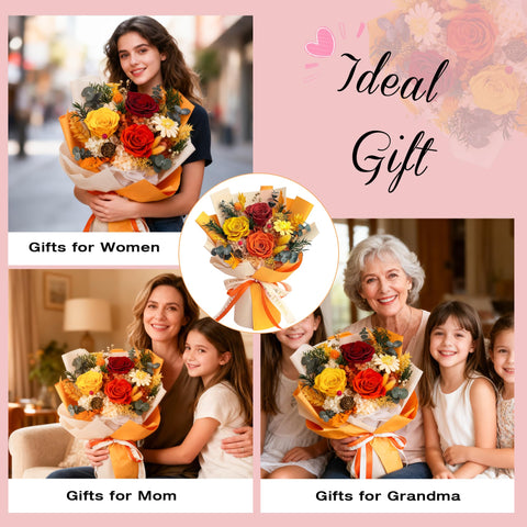 Vrioca bouquet seated in its gift box ready to present with no extra wrapping