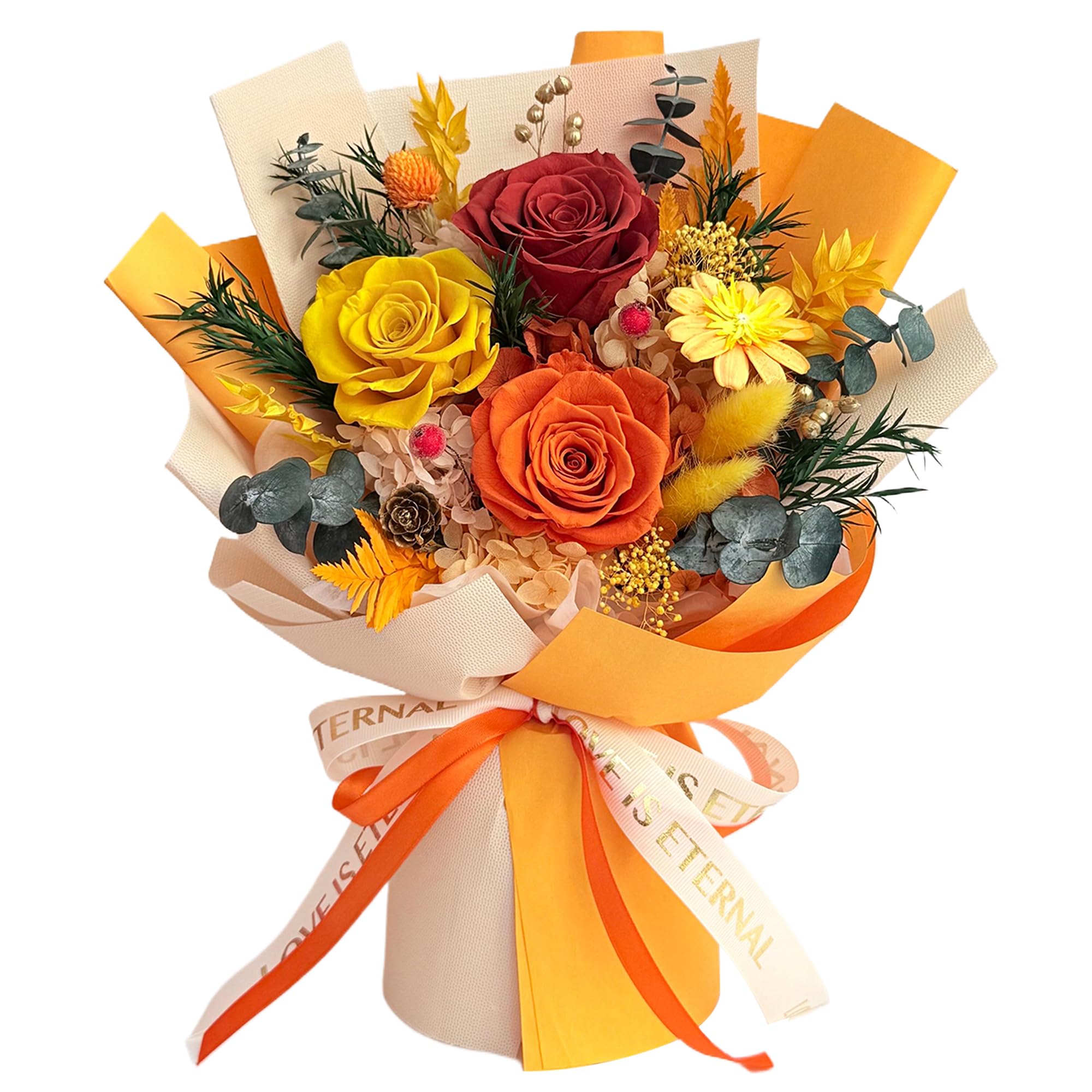 Vrioca front packaging showing elegant gift box that protects and presents bouquet
