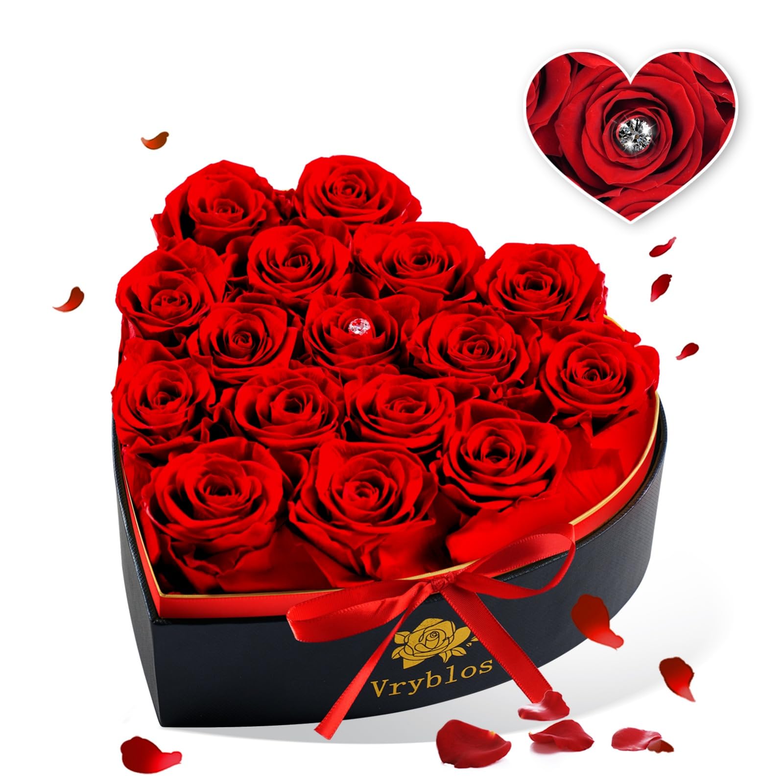 Vryblos heart box front view showing elegant presentation and gift-ready appeal