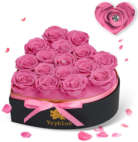 Vryblos heart-shaped box front view showing elegant presentation and instant gifting benefit