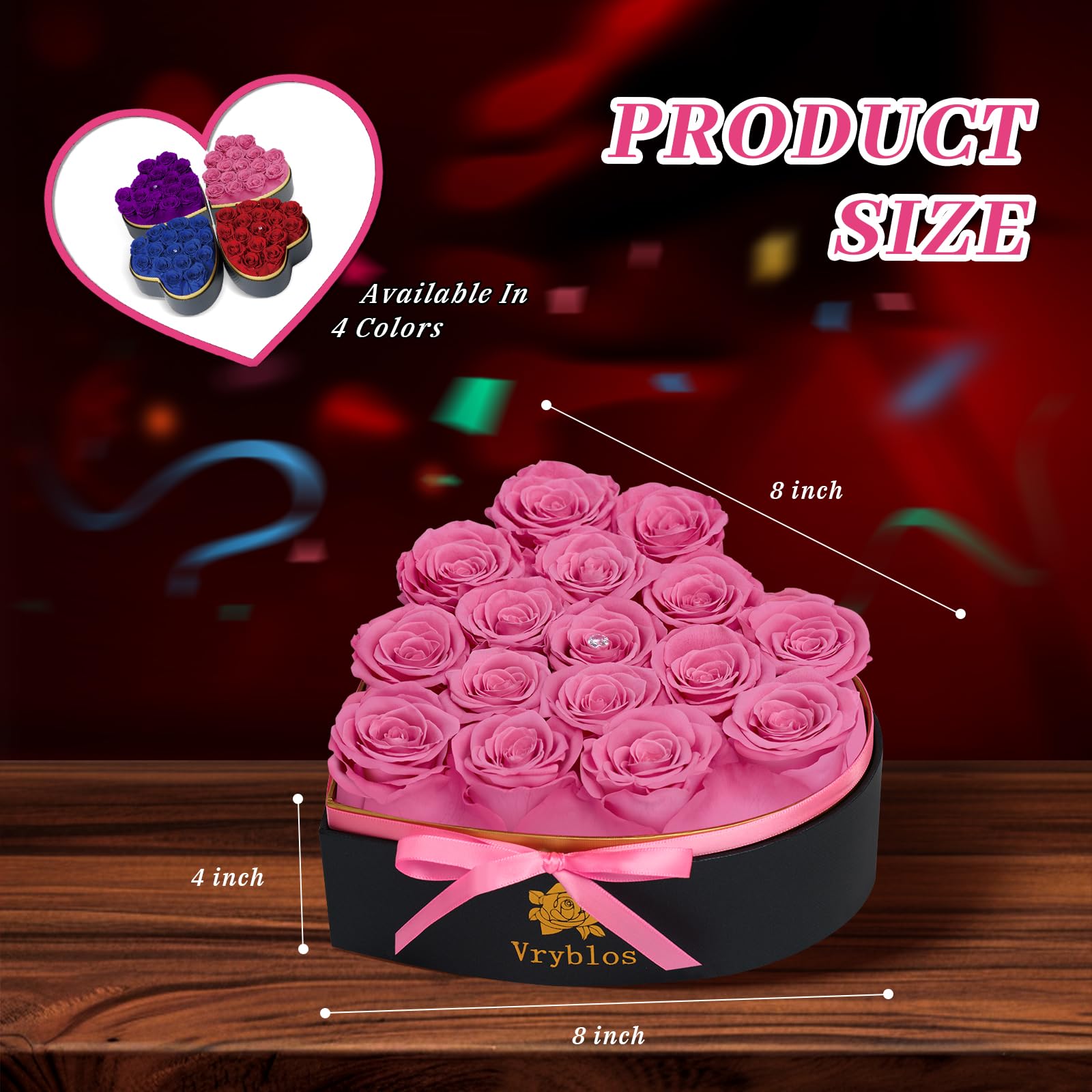 Vryblos rose close-up petal detail highlighting natural texture and long-lasting beauty