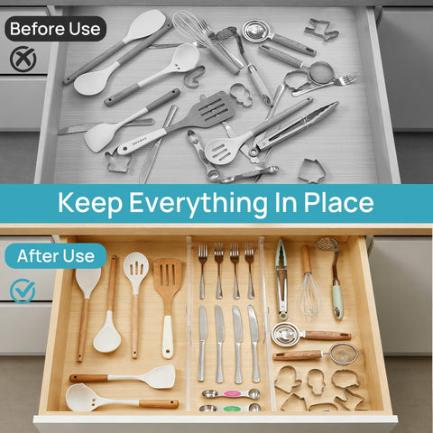 Vtopmart dividers organizing underwear and socks to speed daily routines