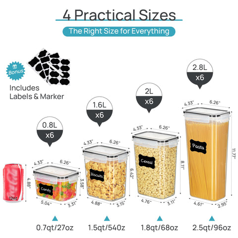 Vtopmart close-up of clear container side with silicone gasket and latch for airtight freshness