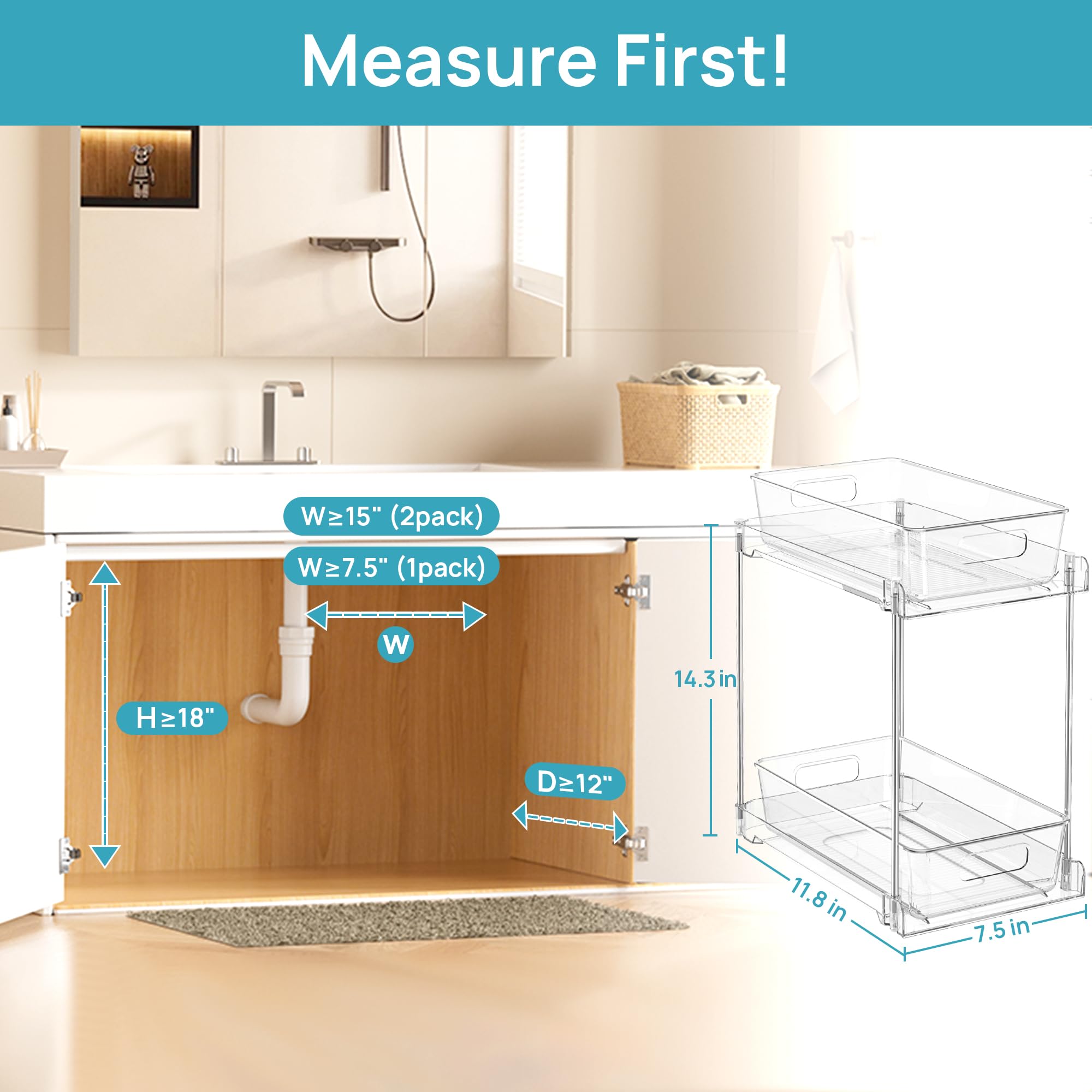 Vtopmart close-up handle and frame offering easy pull-out grip and strength