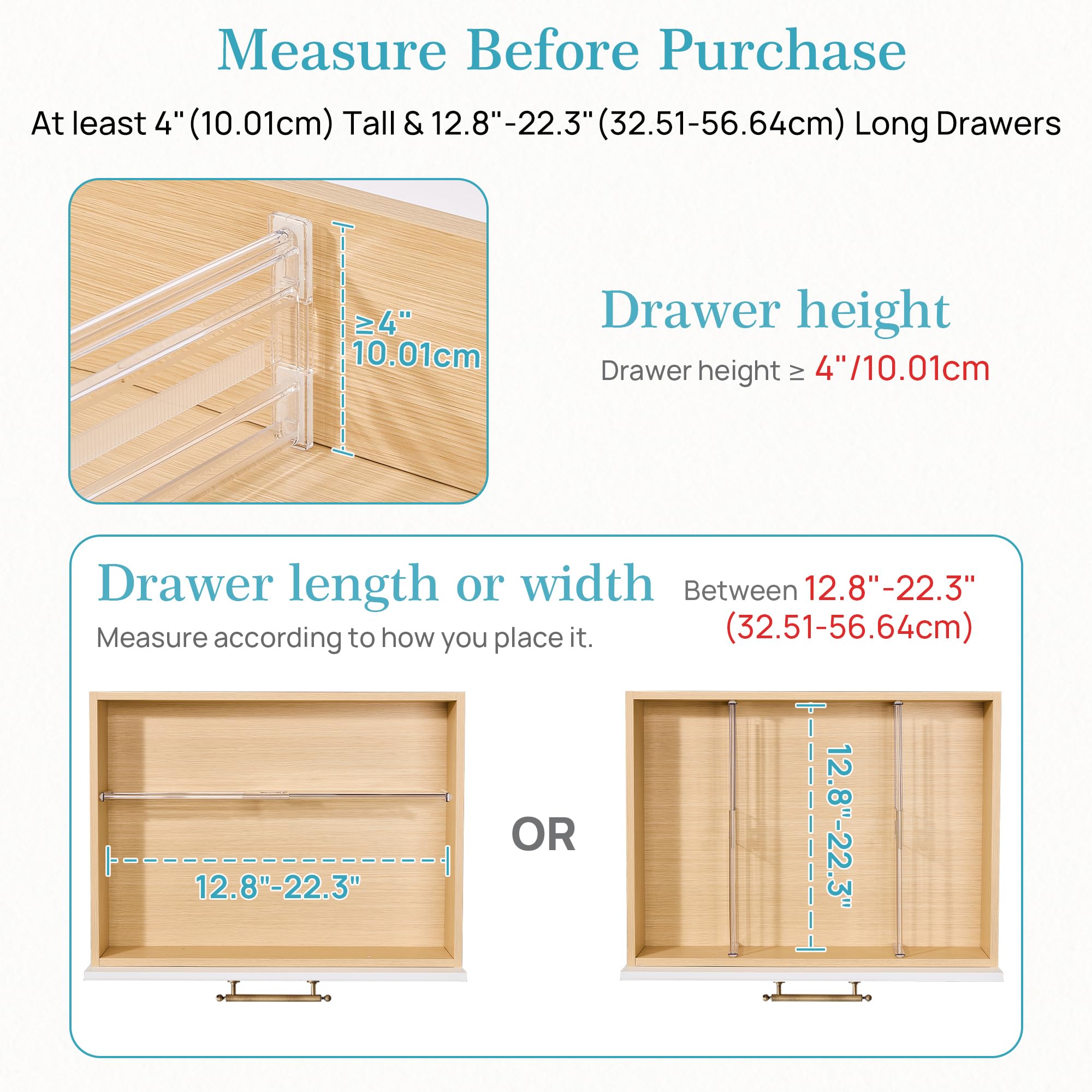 Vtopmart silicone strip close-up protecting drawer finishes