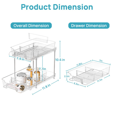 Vtopmart close-up of removable divider for tailored compartments and tidy sorting benefit