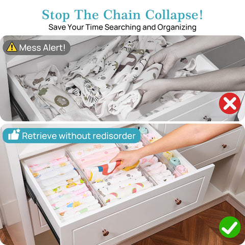 Vtopmart divider installed in kitchen drawer organizing utensils and tools