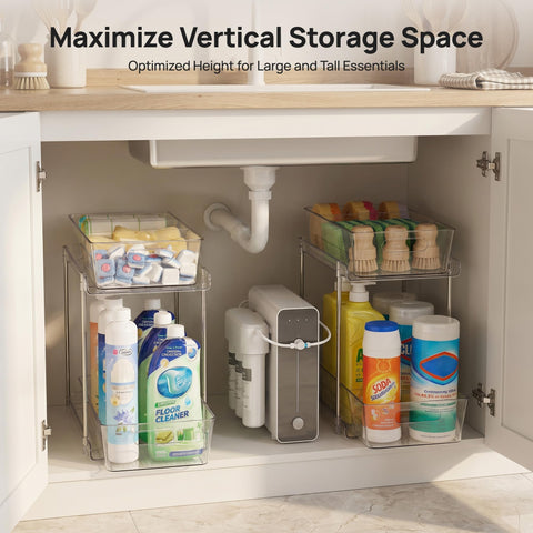 Vtopmart drawer filled with toiletries showing organized storage