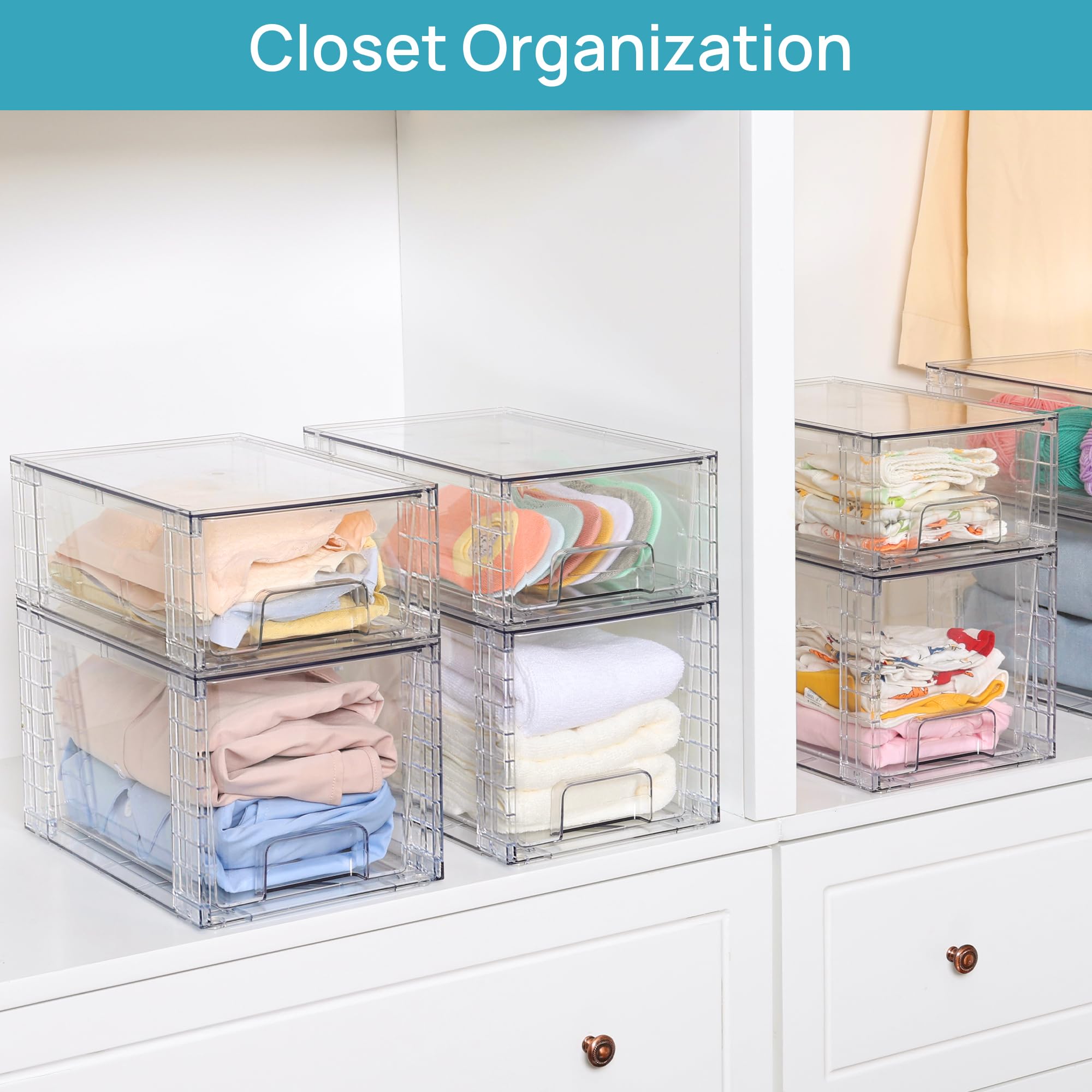 Vtopmart open drawer displaying stored snacks and quick-access organization benefit