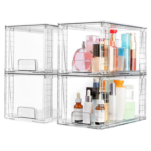 Vtopmart front view clear drawer showing organized visibility and easy identification