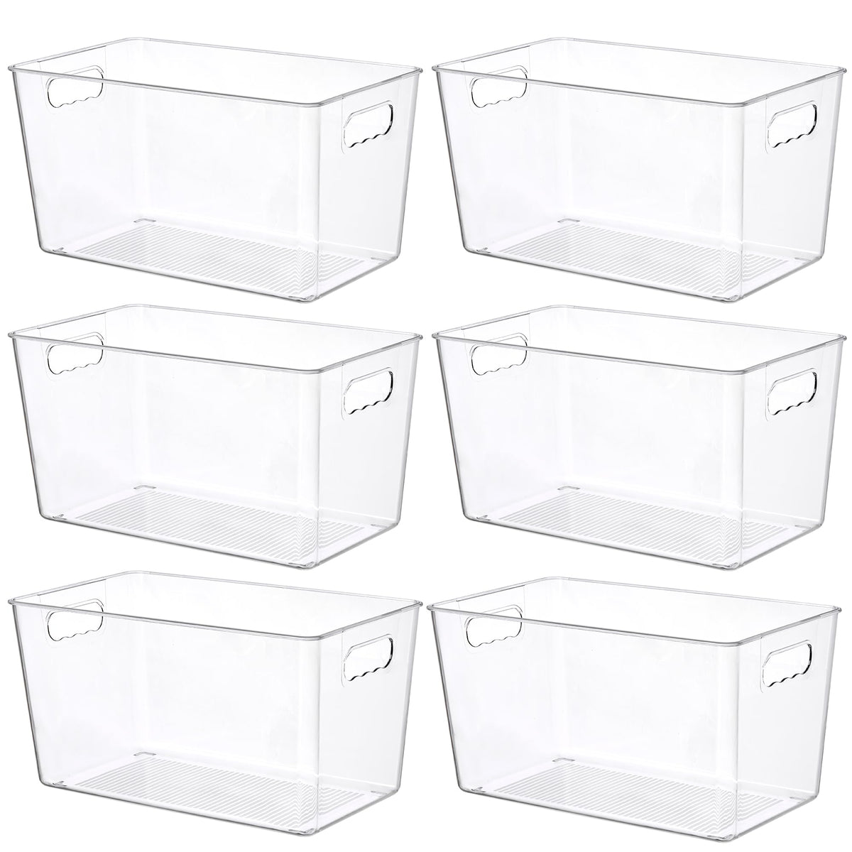Vtopmart front view filled pantry bin shows tidy visible storage benefit