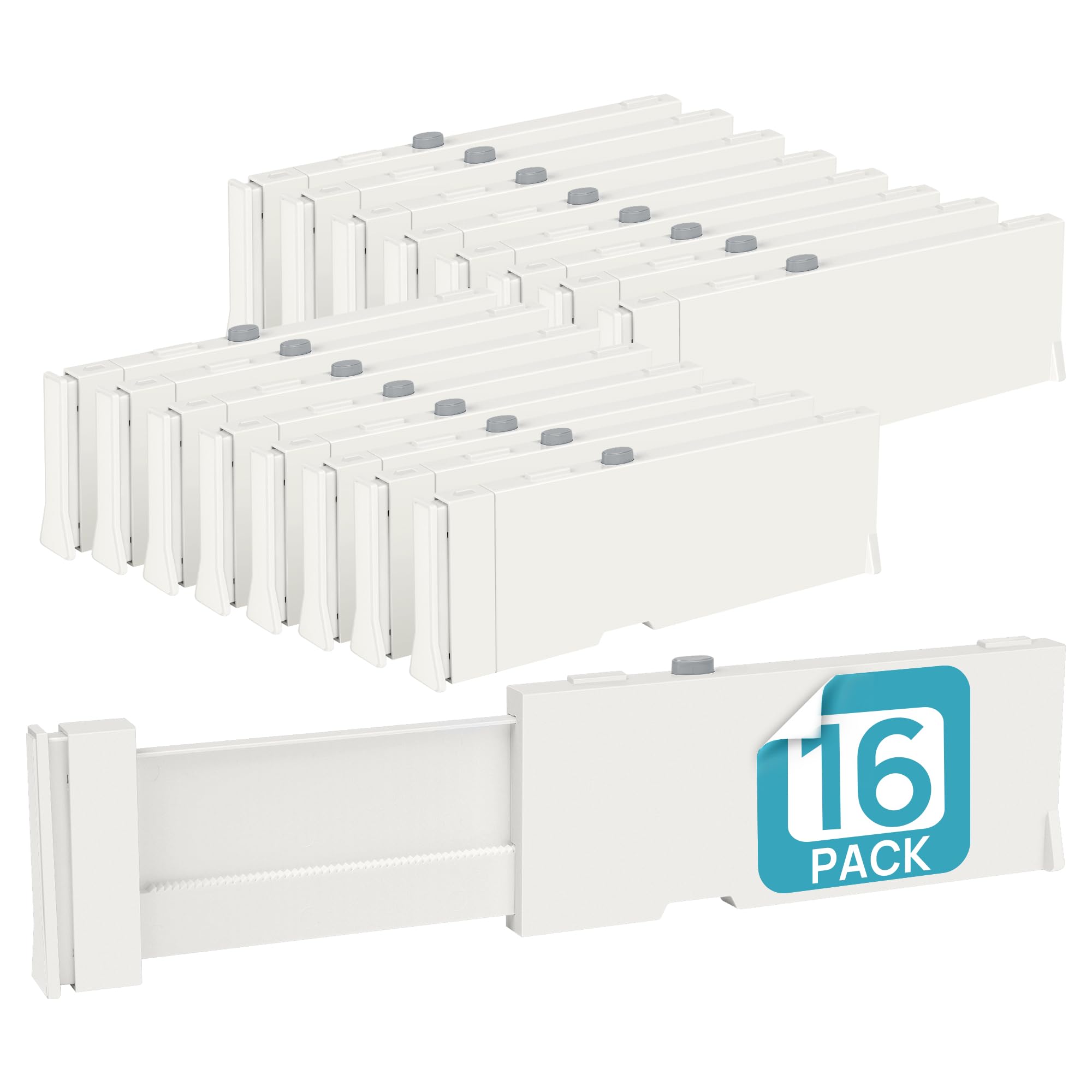 Vtopmart 16-pack front view showing complete set and packaging benefit tidy storage