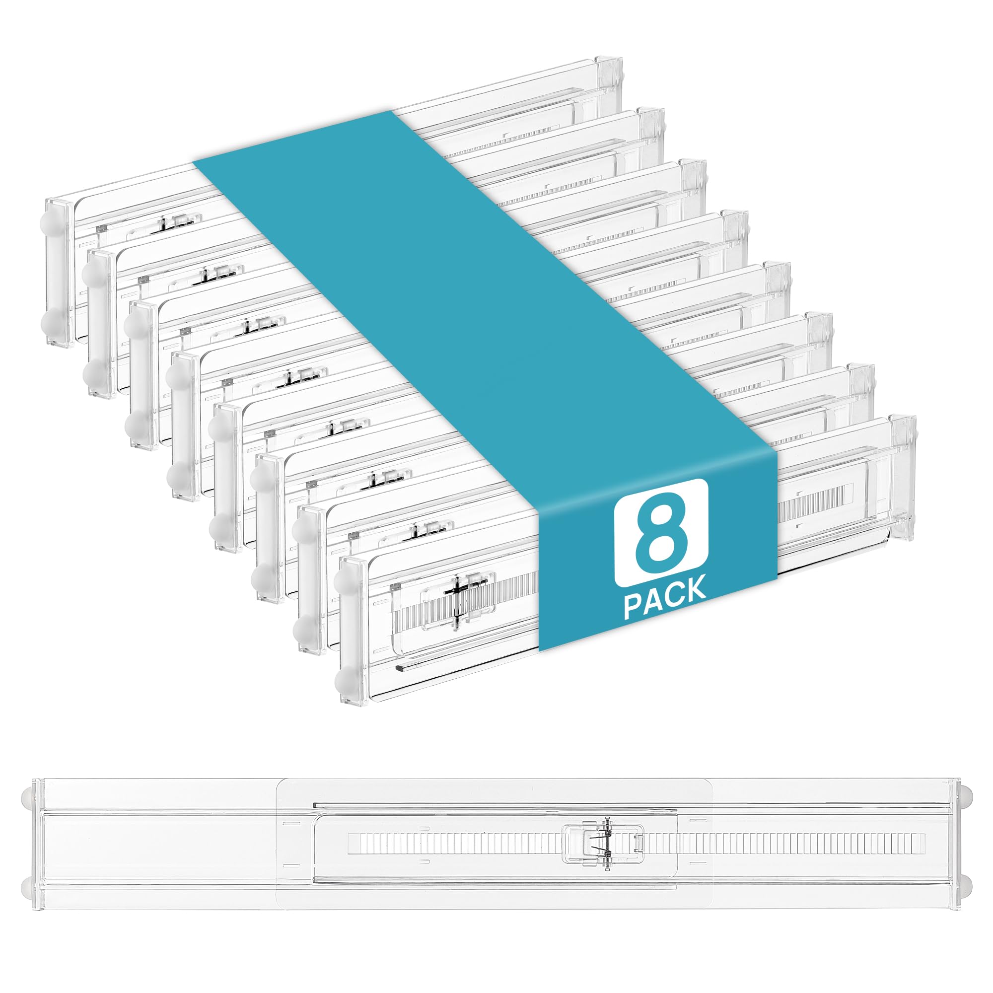 Vtopmart clear divider pack showing contents and benefit of organized storage