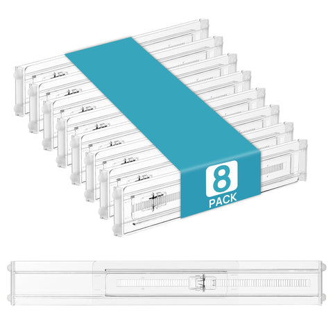 Vtopmart clear divider pack showing contents and benefit of organized storage