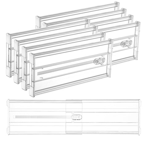 Vtopmart front packaging showing eight expandable dividers and benefits