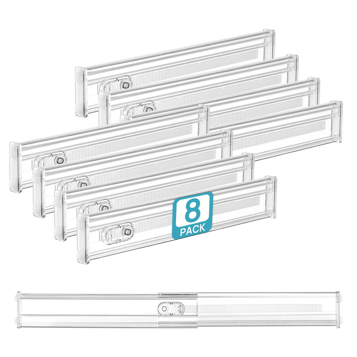 Vtopmart front packaging showing eight dividers and contents protection benefit