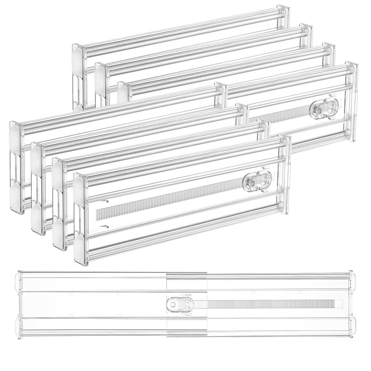 Vtopmart front view of 8-pack dividers showing compact packaging and capacity