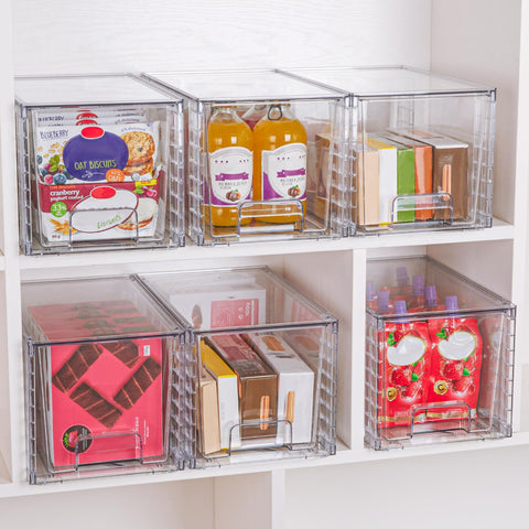Vtopmart open drawer with measured contents showing usable interior space