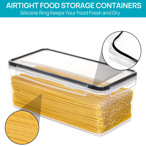 Vtopmart close-up of side-lock lid demonstrating secure sealing benefit