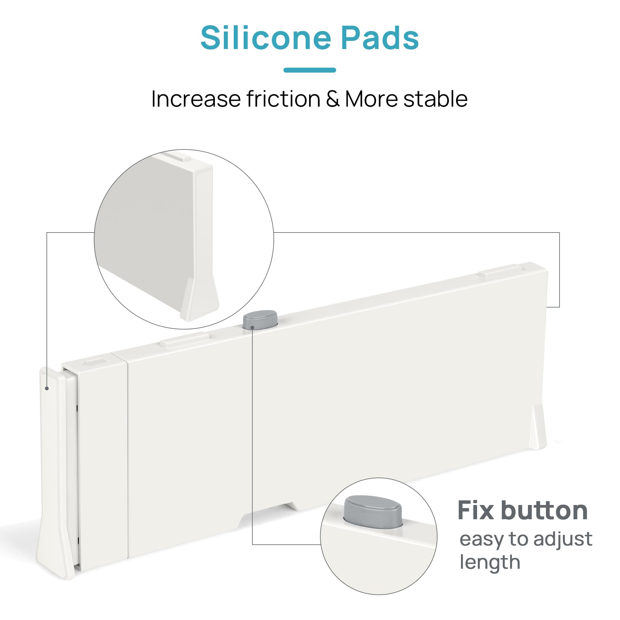 Vtopmart dividers used in bathroom vanity for tidy skincare and brushes