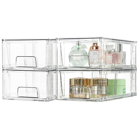 Vtopmart drawers on countertop in kitchen showing tidy, stylish organization benefit