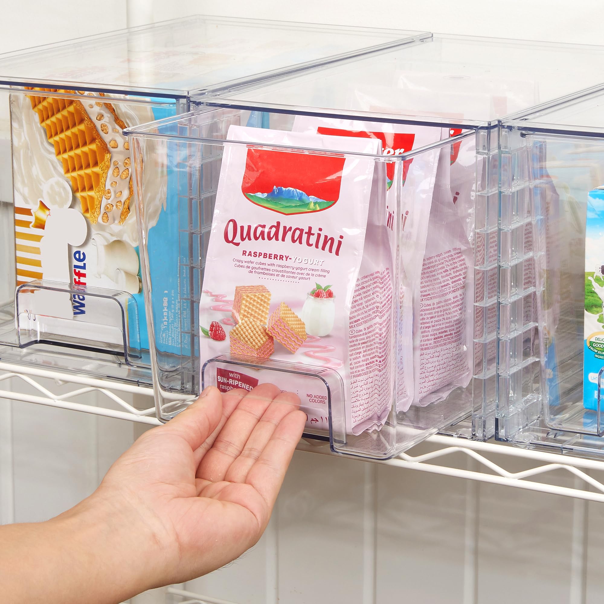 Vtopmart lifestyle countertop display organizing snacks and coffee supplies neatly