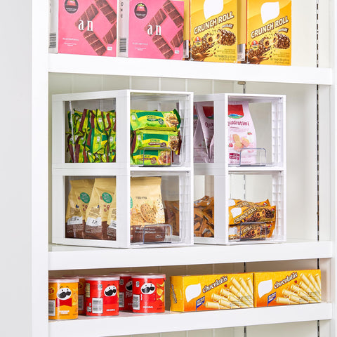 Vtopmart drawers installed inside kitchen cabinet demonstrating space-saving and easy reach