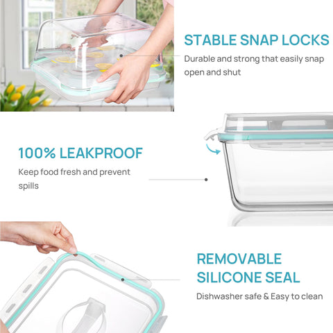 Vtopmart container beside a measuring scale showing true 6.5L capacity