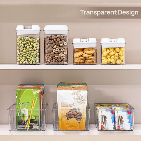 Vtopmart compartments filled with packets for quick snack and spice access