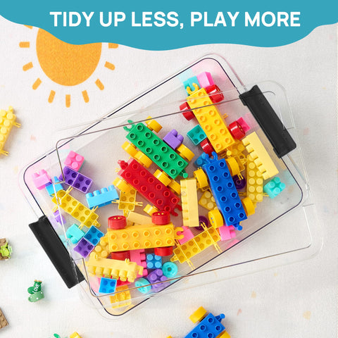 Vtopmart used for sensory play showing contained materials and easy cleanup