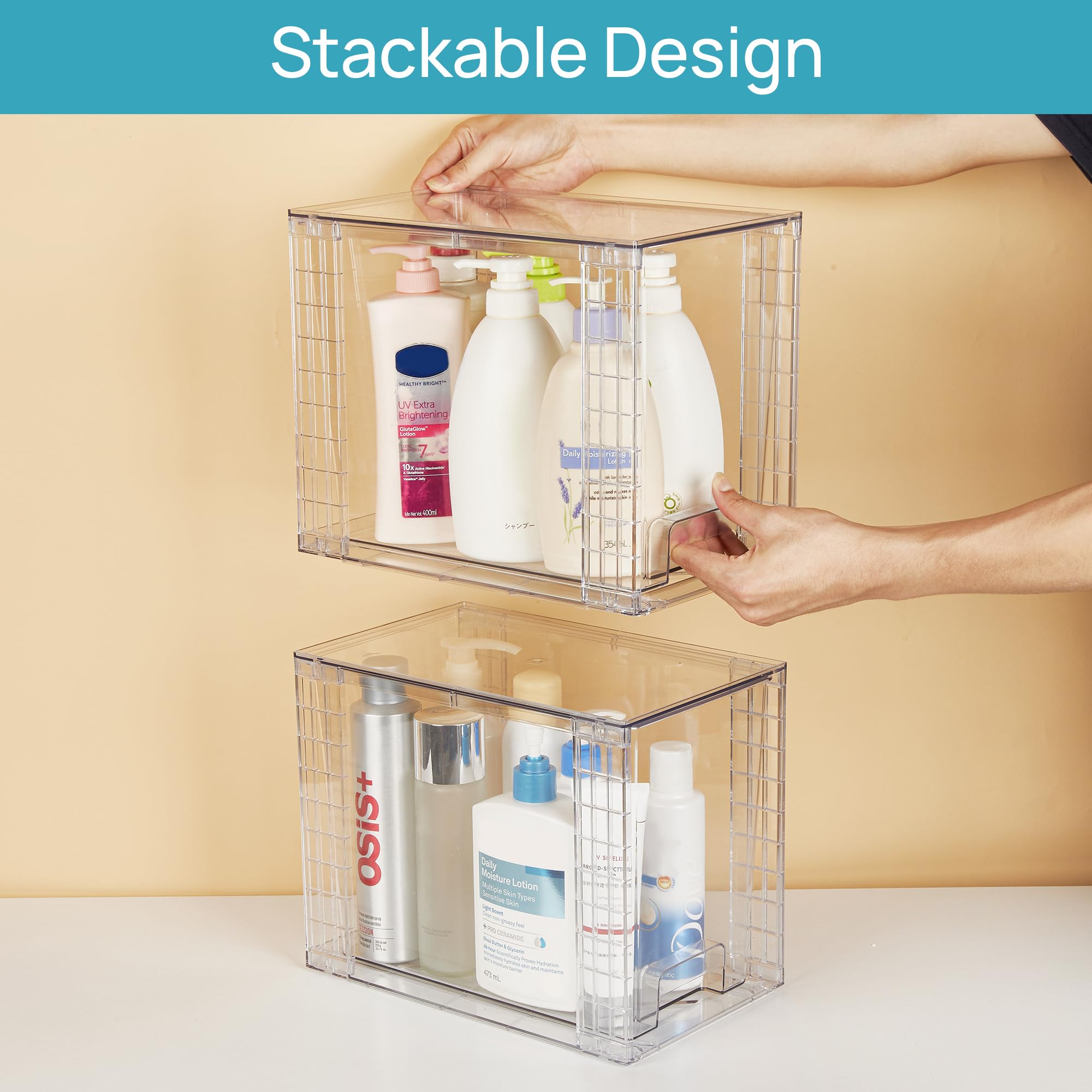 Vtopmart side profile tucked under sink demonstrating space fit