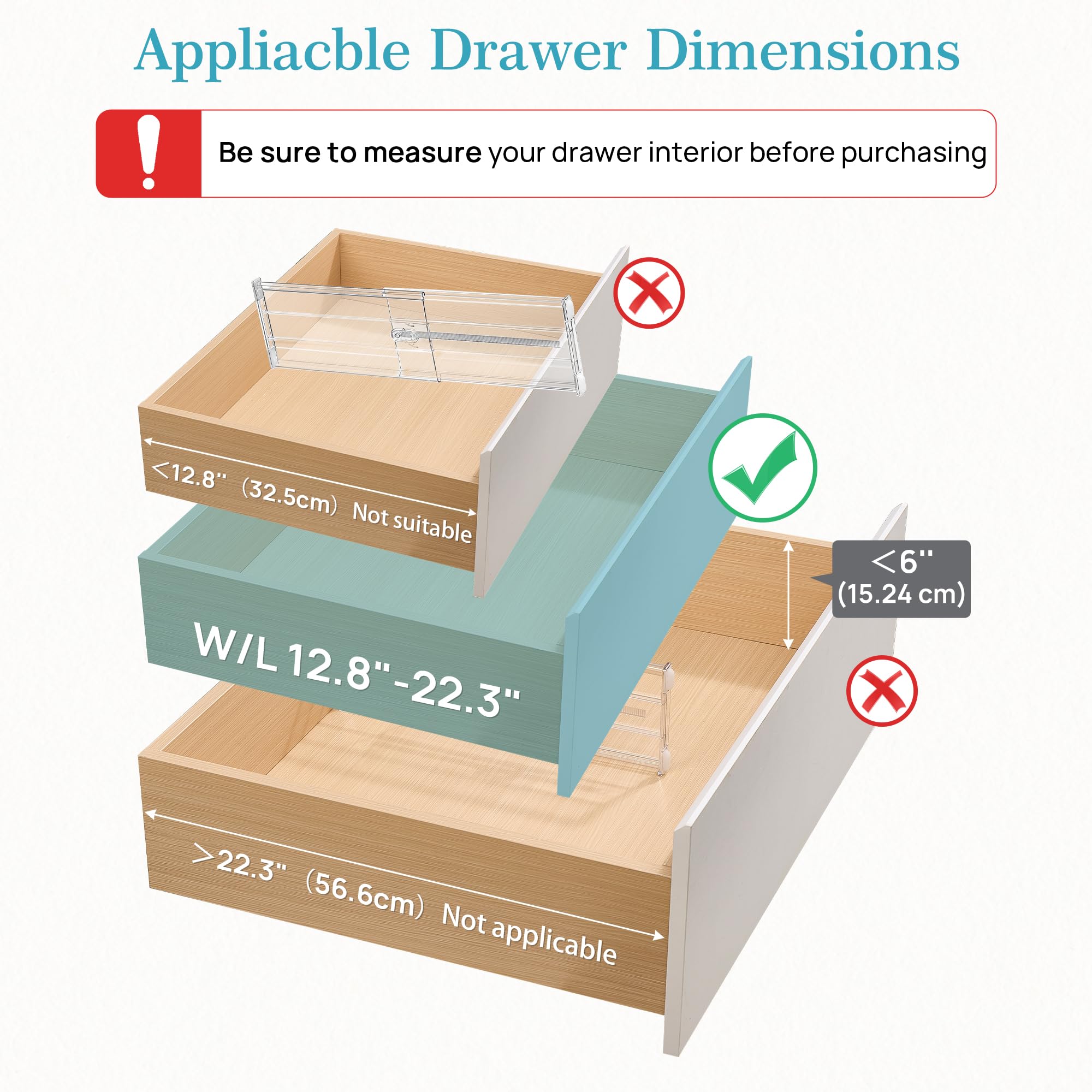 Vtopmart silicone edge detail protecting drawer surfaces and reducing noise
