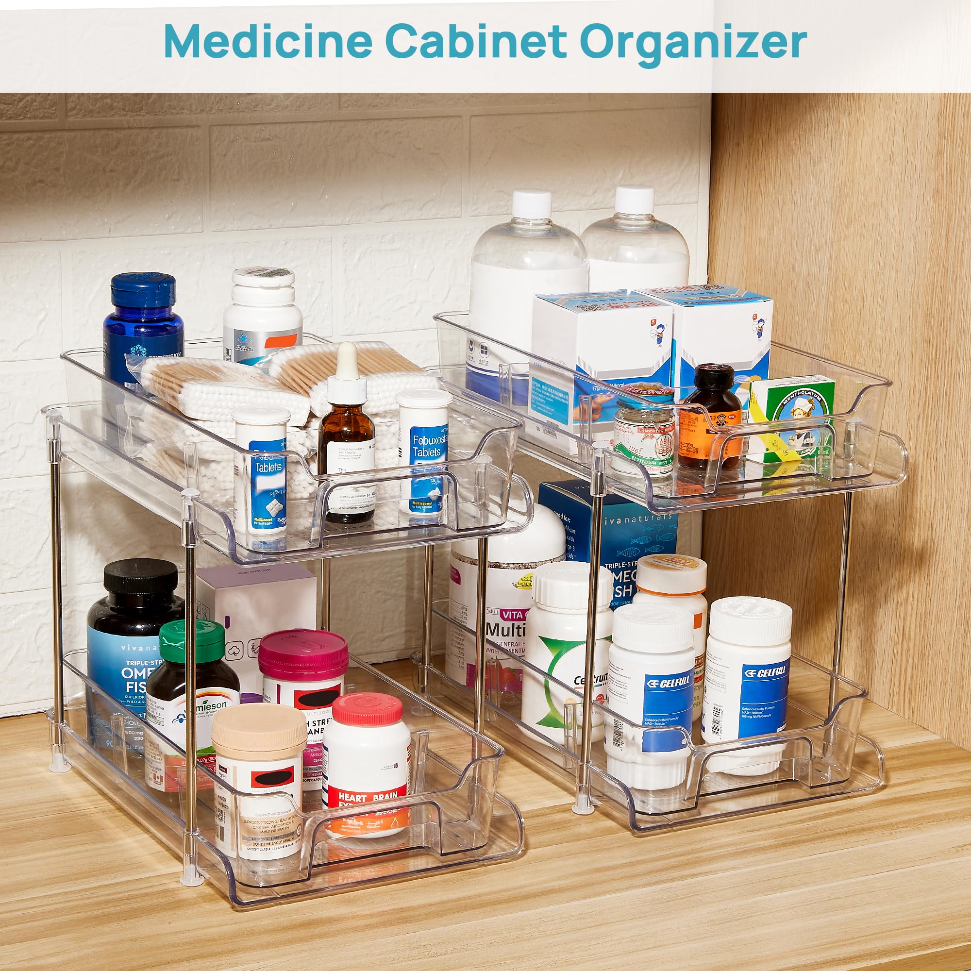 Vtopmart hand beside drawer for scale showing compact size and fit benefit
