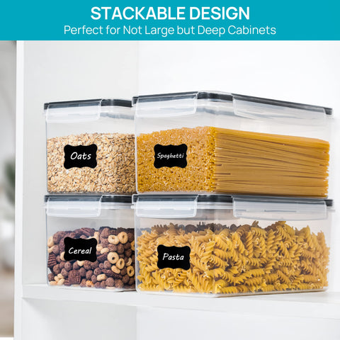 Vtopmart aligned canisters on shelf illustrating tidy stacking and visibility benefit