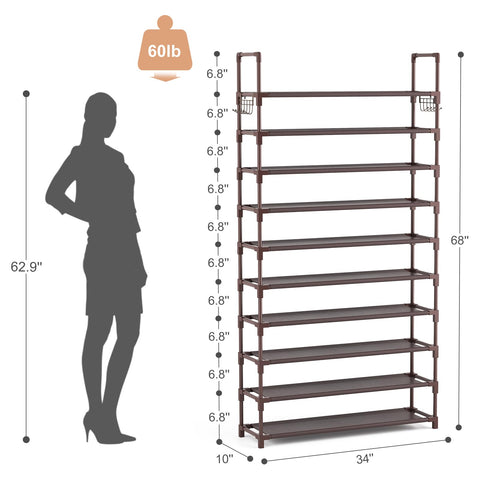 VTRIN hook and top rail detail displays convenient hanging and anti-fall security