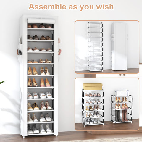 VTRIN open shelves filled with shoes demonstrating organized storage