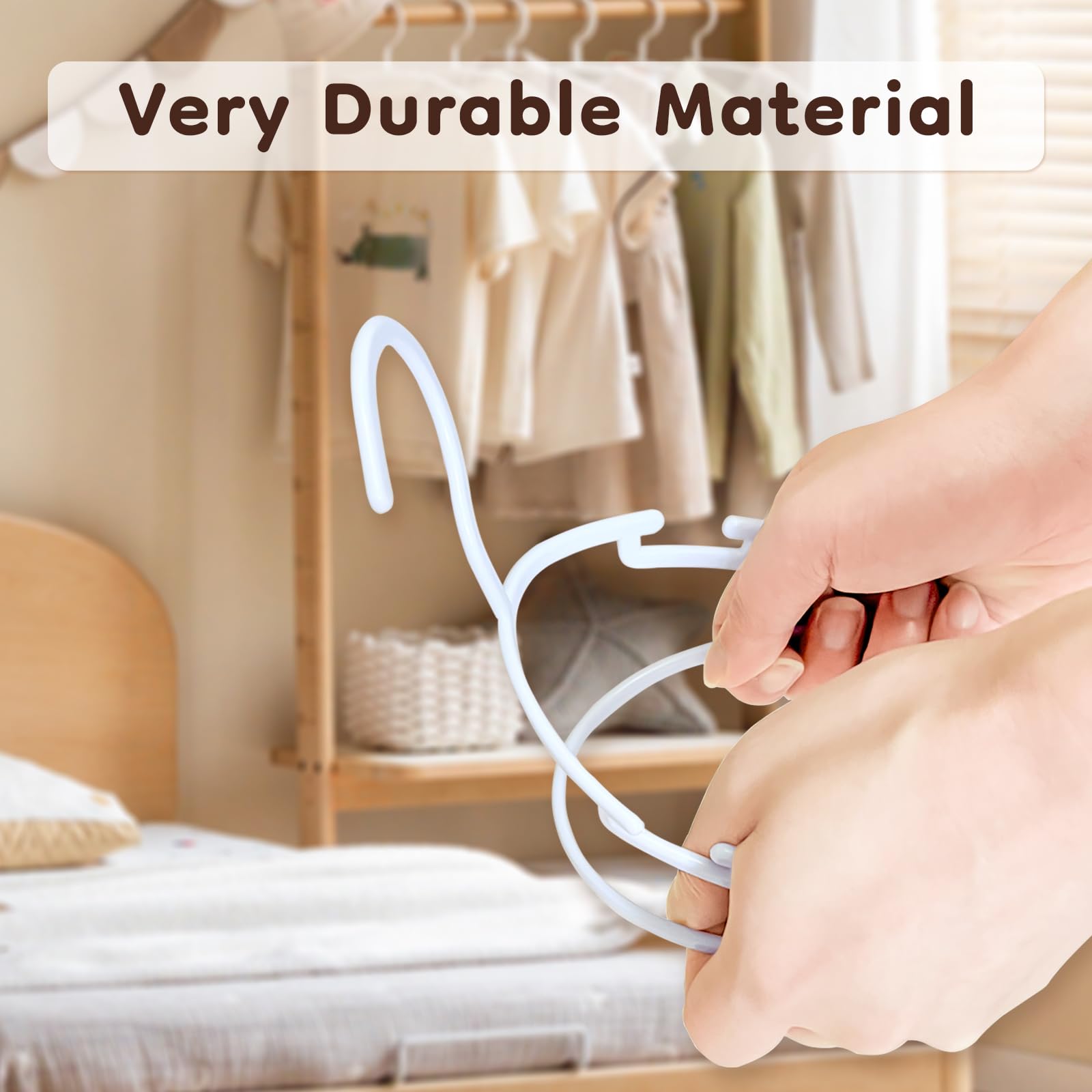 VTRIN size comparison with adult hanger illustrating better fit for kids