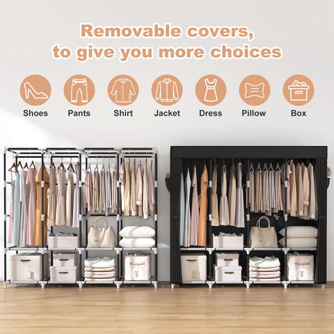 VTRIN side pockets holding scarves and socks for fast-access accessory organization