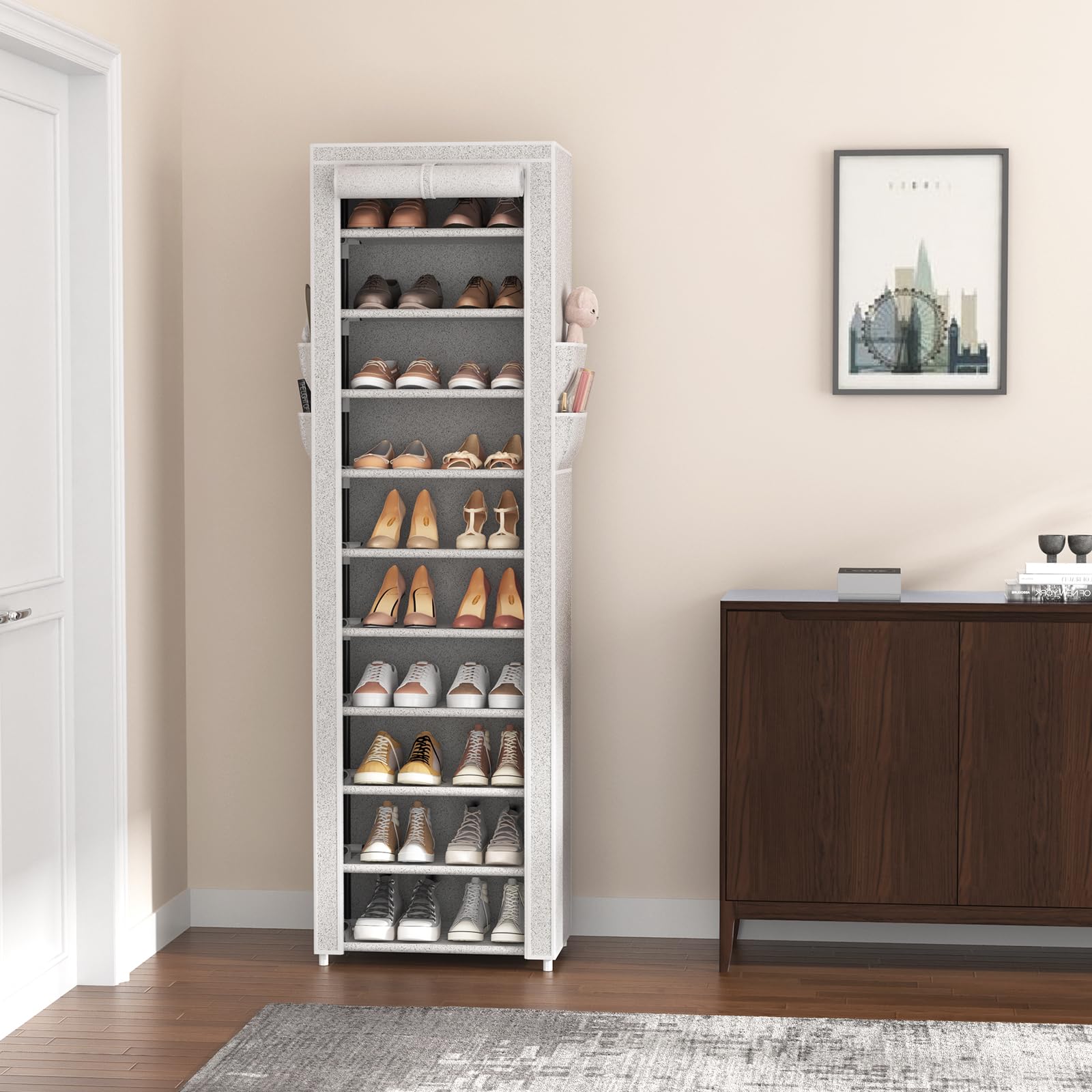 VTRIN rack split into two smaller units showing flexible stackable configuration
