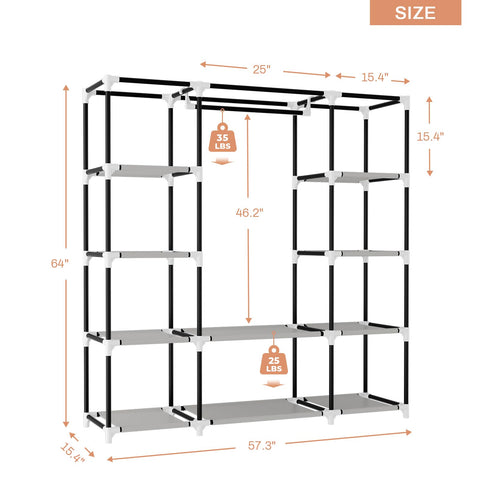 VTRIN hanging rod holding dresses and coats to prevent wrinkles