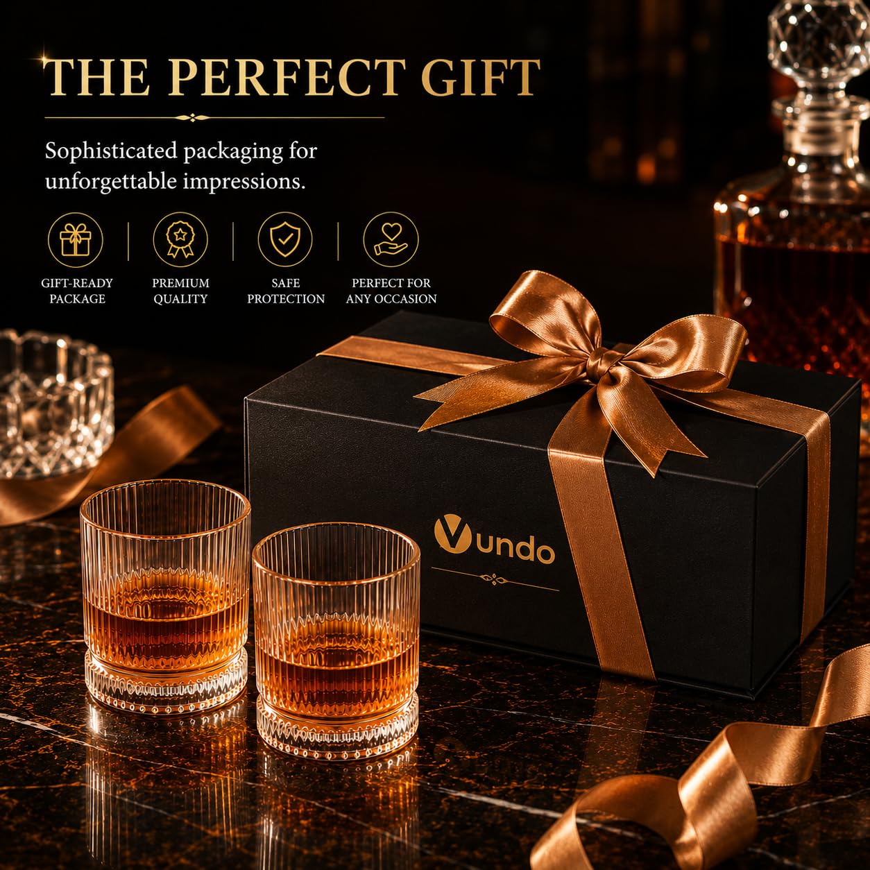 VUNDO glass held in hand to show scale and comfortable rim
