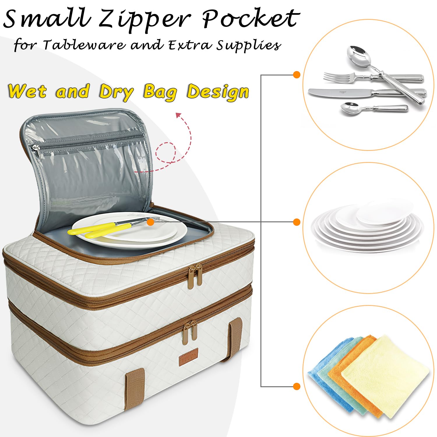 Vuudh carrier beside a 9x13 baking dish demonstrating fit and capacity for convenient transport