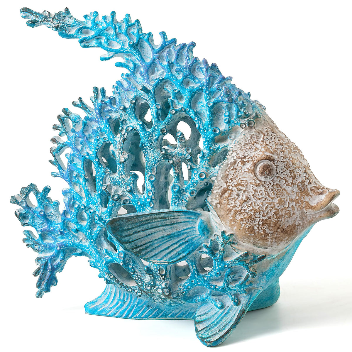 VVGIFTS angelfish front view showing coastal shape and decorative appeal