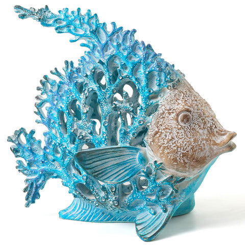 VVGIFTS angelfish front view showing coastal shape and decorative appeal