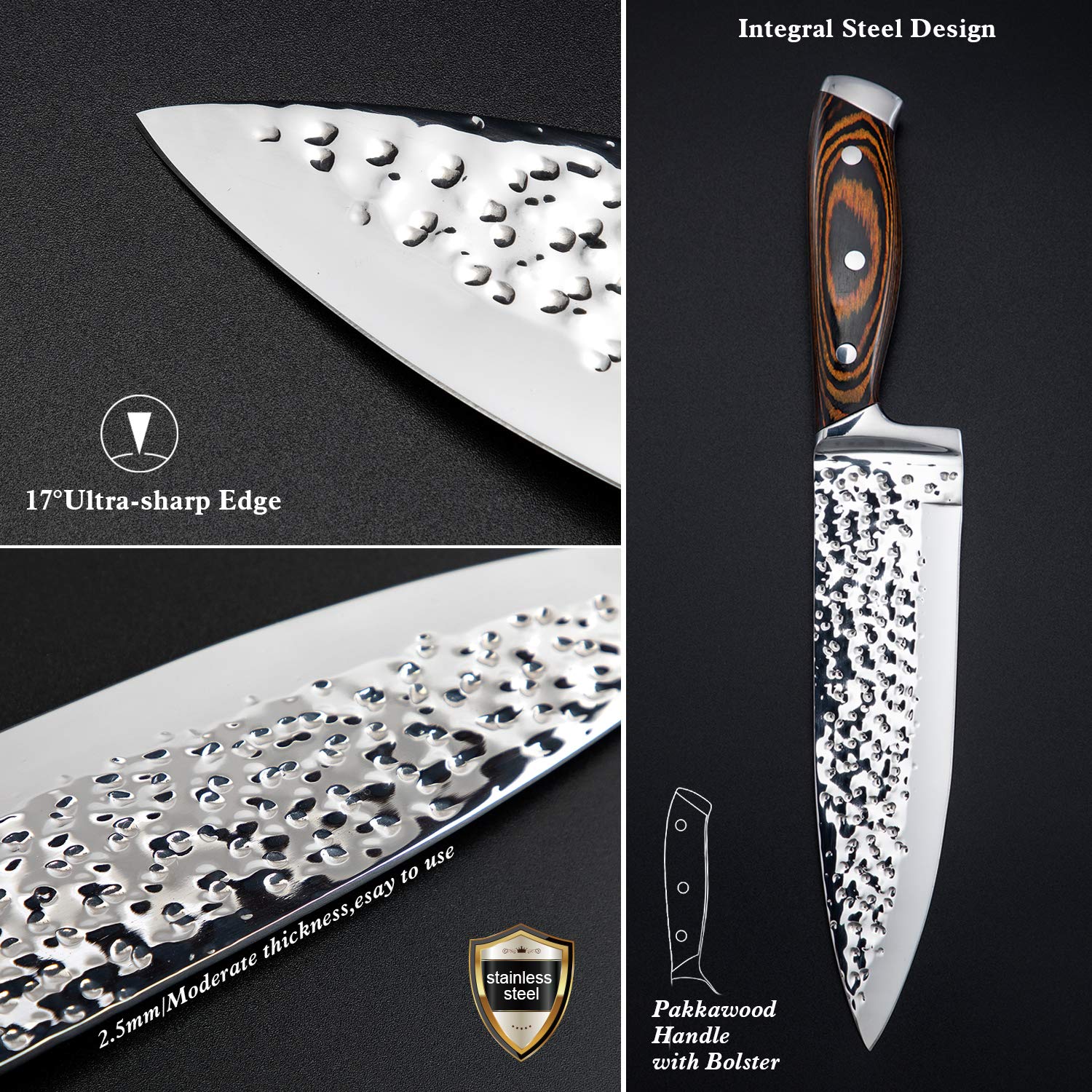 Vvwgkpk paring knife edge detail, sharpness for precise peeling benefit