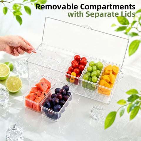 VWMYQ set with three spoons three tongs and scoop included for convenient serving