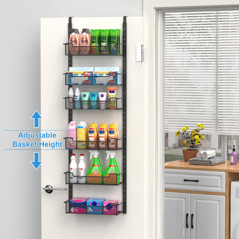 VyGrow close-up of adjustable metal baskets demonstrating flexible storage